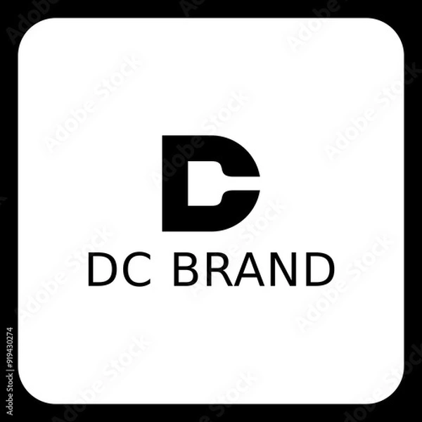 Obraz Elegant Letter D Logo