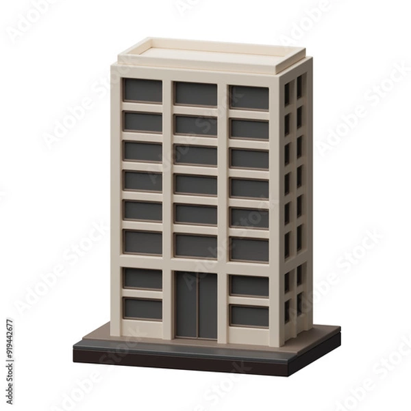 Obraz Office building 3d illustration