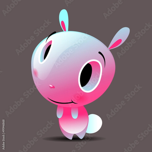 Obraz cute rabbit smiling