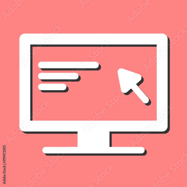 Fototapeta Screen Vector Icon