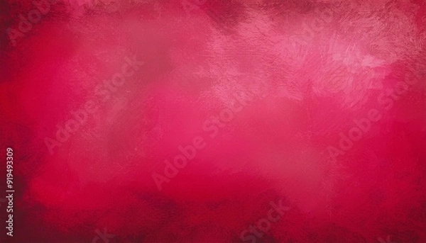 Fototapeta Grunge Pink background texture - vibrant colored red valentine's day backdrop.