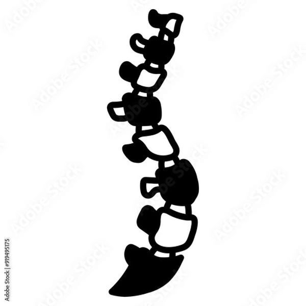 Obraz Spine Solid Black