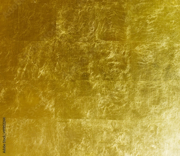 Obraz gold  background, gilded gold leaf