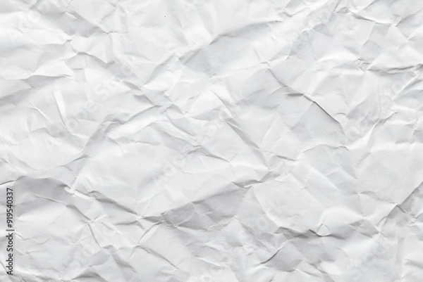 Obraz Crumpled rough white paper texture background.