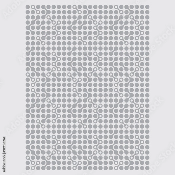 Fototapeta Metaball, Connected Dots, Circles Pattern, Texture Element. Vector illustration design. Eps 10