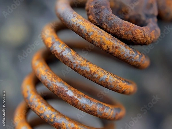 Obraz Close-up of a Rusty Spring