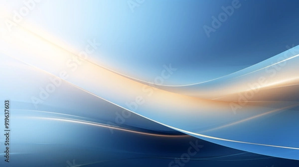 Fototapeta abstract light blue wave smooth background.