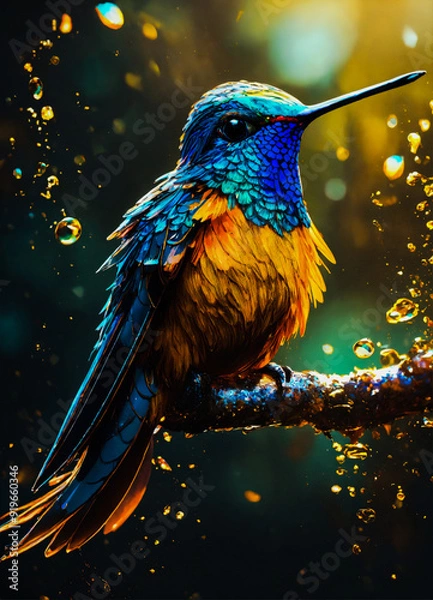 Obraz beautiful bird ai art 
