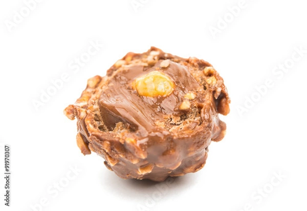 Obraz chocolate truffle with nuts