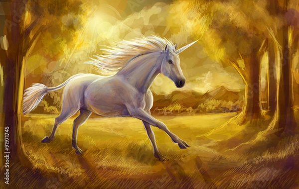 Fototapeta Jednorożec