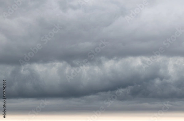 Obraz Sky replacement rolling gray and white dramatic storm clouds over horizon 7