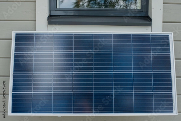 Fototapeta Solar panel on the wall