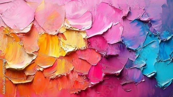 Obraz Colorful painting in art gallery