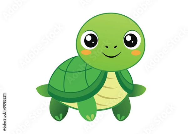 Fototapeta Adorable Turtle SVG Design for Cricut & Silhouette | Vector Clipart & Graphic Elements for T-Shirt Design