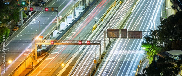Obraz Night Highway Traffic in Sydney