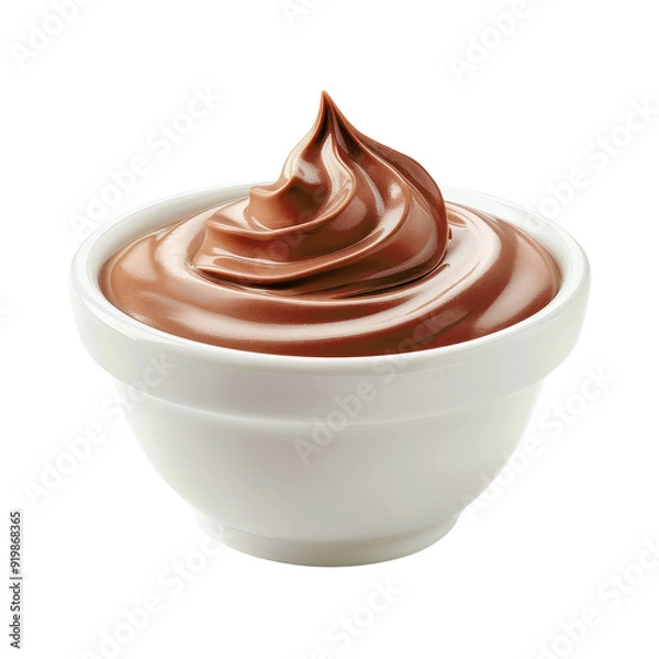 Obraz chocolate in a bowl, background removed image