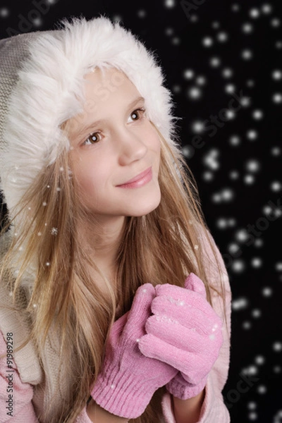 Obraz beautiful girl dreamy