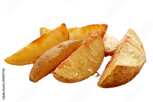 Fototapeta of potatoes a separated from white and transparent background