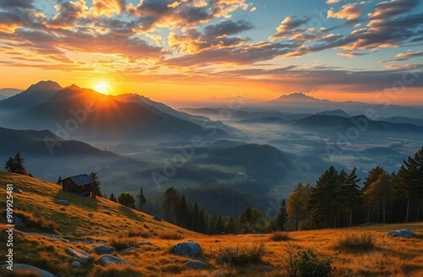 Obraz A scenic landscape