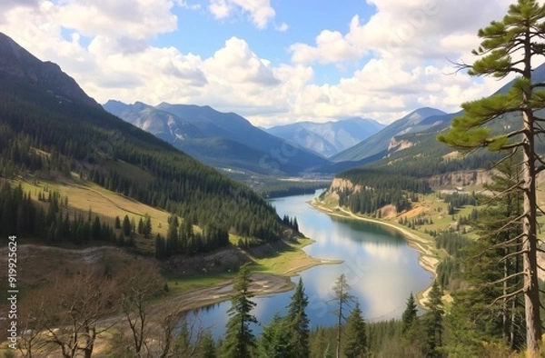 Obraz A scenic landscape