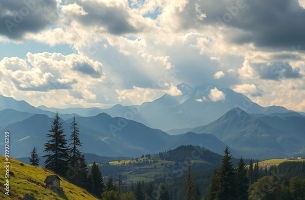 Obraz A scenic landscape