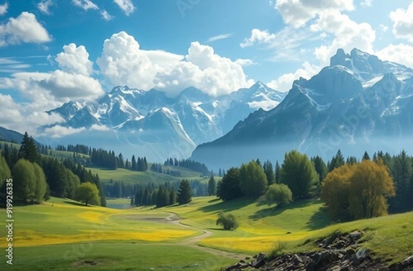 Obraz A scenic landscape