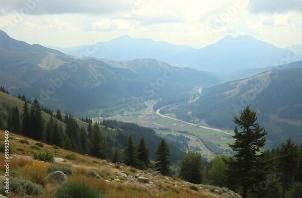 Obraz A scenic landscape