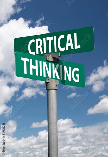 Obraz critical thinking sign