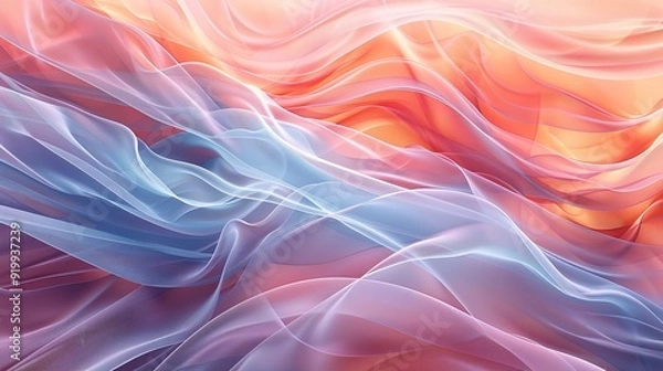 Fototapeta Digital Art of an Abstract Design Featuring Intersecting Lines