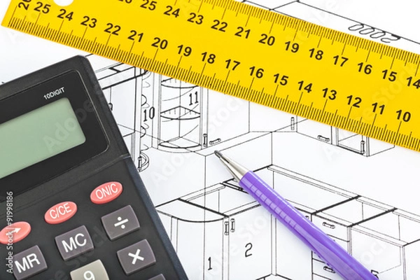 Fototapeta Apartment plan