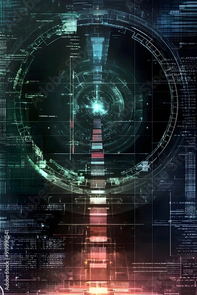 Obraz Emergence of Embodied AGI - Metamorphic Artificial General Intelligence Visualization