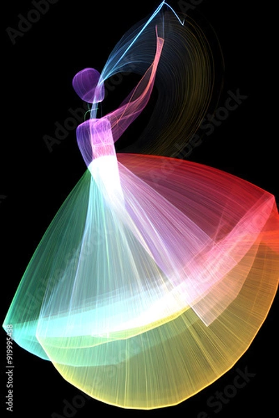 Obraz Emergence of Embodied AGI - Metamorphic Artificial General Intelligence Visualization