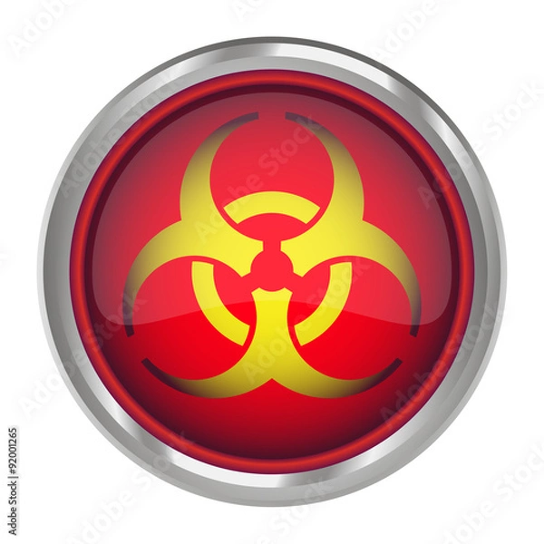 Fototapeta Button infection red