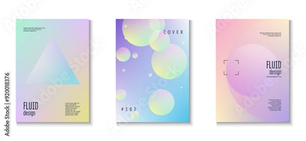 Fototapeta Minimal Design. Violet 3d Set. Aesthetic Creative Elements. Futuristic Trend Template. Triangle Shape. Digital Poster. Gradient Poster. Purple Minimal Design