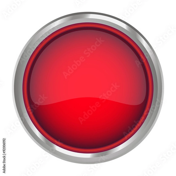 Fototapeta Button template red
