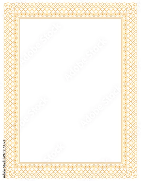 Fototapeta Certificate Border Design