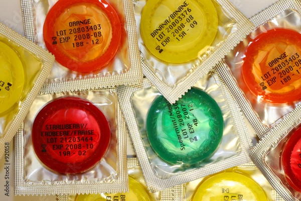 Obraz condom packages
