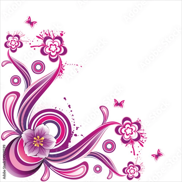 Obraz vector flower illustration