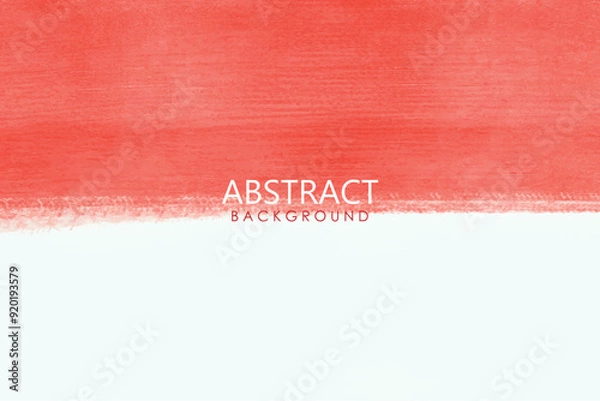 Fototapeta Brush painted red and white abstract background Indonesia flag. Hand drawn style illustration with grunge effect and watercolor. grunge texture. Vector illustration.