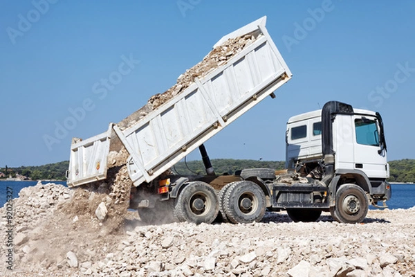 Obraz Ciężarówka wywrotka