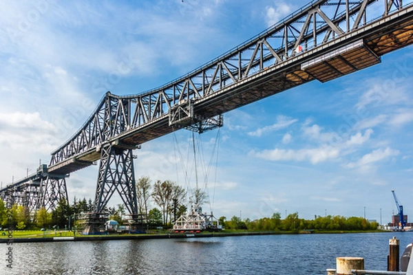 Fototapeta 0890 Rendsburg - Hochbrücke mit Schwebefähre