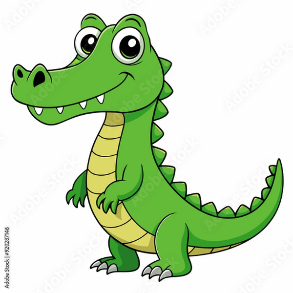 Obraz Crocodile art vector illustration