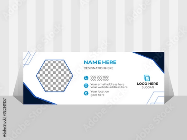 Obraz Email signature template design or Facebook cover template