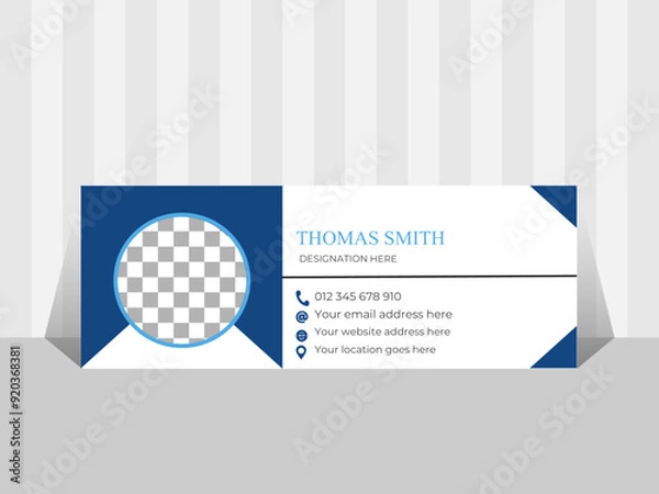 Obraz Email signature template design or Facebook cover template