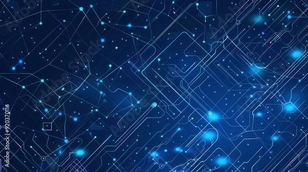 Fototapeta Abstract Futuristic Technology Background