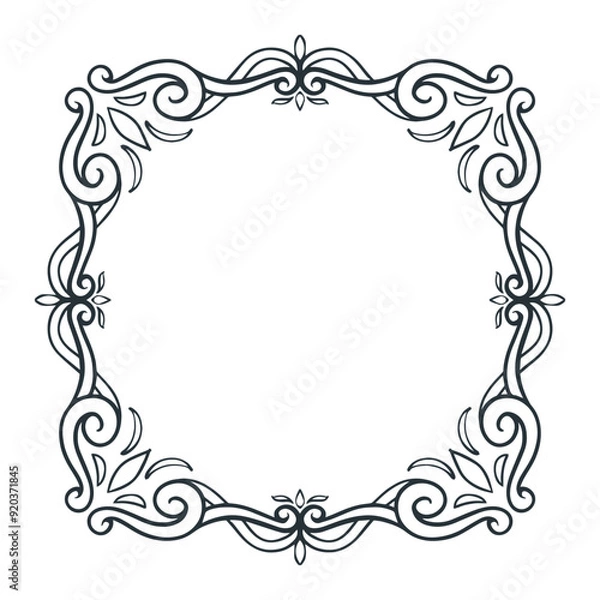 Fototapeta frame ornament template vector element