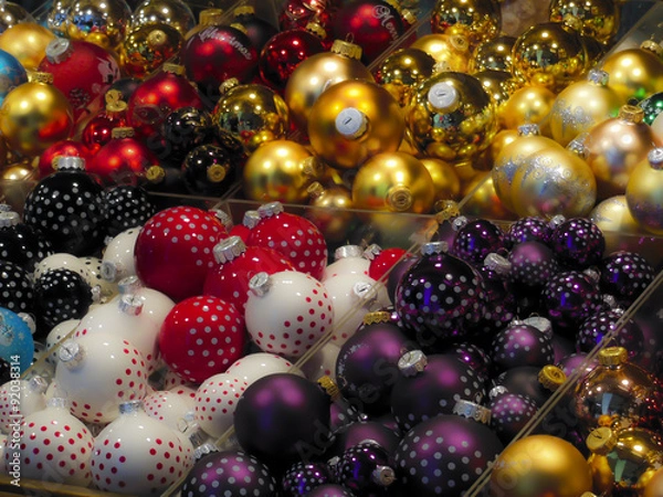 Fototapeta Christmas tree balls