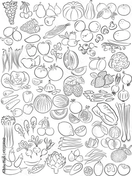Fototapeta fruits and vegetables