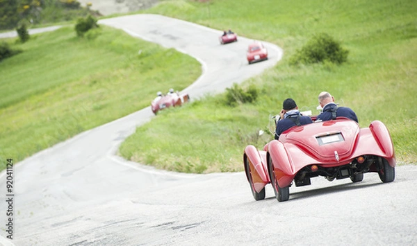 Fototapeta Auto d'epoca rossa
