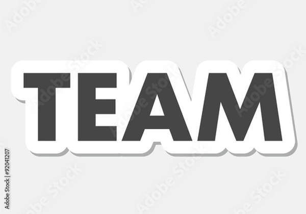 Fototapeta Team Sign 